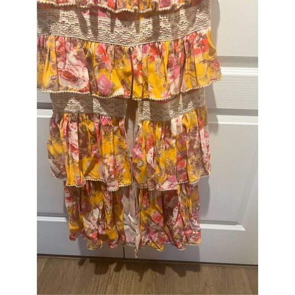 Love V by Jatin Varma tiered Maxi Resort Dress size S - Picture 3 of 5